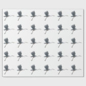 Papier Cadeau Flying Great Blue Heron Bird Art (Plat)