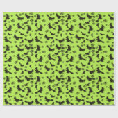 Papier Cadeau Flying witch among stars at Halloween night 3D (Plat)