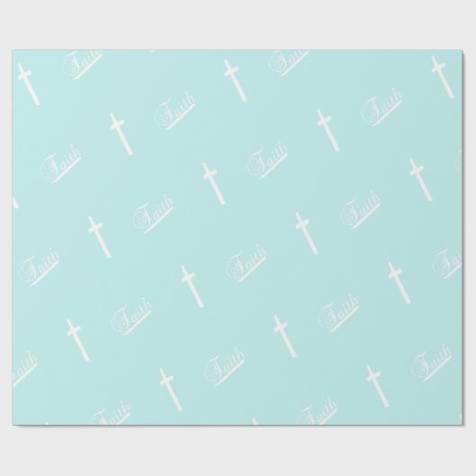 Papier Cadeau Foi avec croix (Plat)