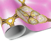 Papier Cadeau Foi Chic Elegant Designer Romantique (Coin rond)