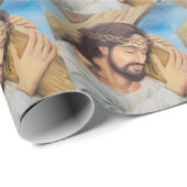 Papier Cadeau Foi chrétienne Jésus Christ (Coin rond)