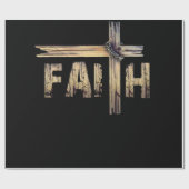 Papier Cadeau Foi et Croix chrétiennes - Foi chrétienne (Plat)