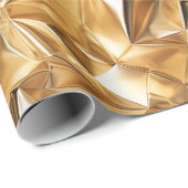 Papier Cadeau Foil Crinkle Pattern (Coin rond)