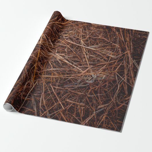 Papier Cadeau foin Brown (Déroulé)