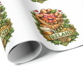 Papier Cadeau Folie de la pomme de la Saint-Patrick 🍀 (Coin rond)