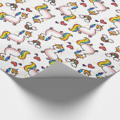 Papier Cadeau Folie de Llamacorn (Coin)