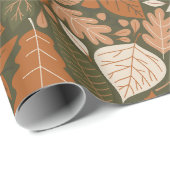 Papier Cadeau Folithe d'automne (Coin rond)