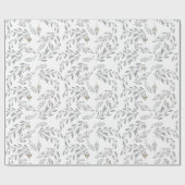 Papier Cadeau Folithe de Noël et baies (Plat)