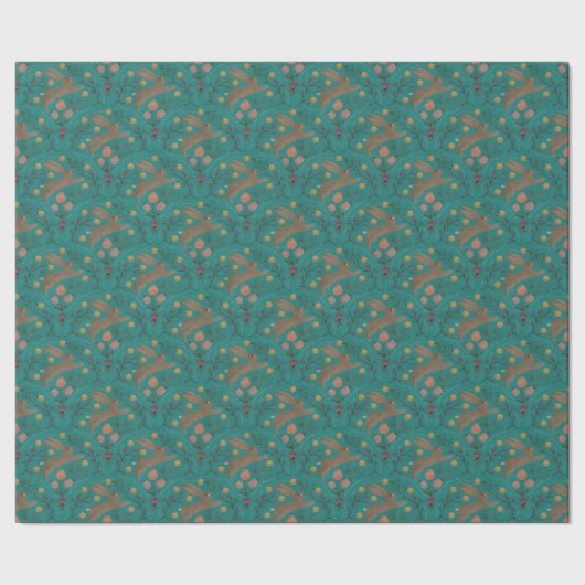 Papier Cadeau Folk Rabbits (Couture)