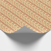 Papier Cadeau Folkloric Batik Floral Motif ethnique (Coin)