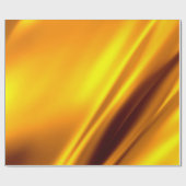 Papier Cadeau Fond abstrait ondulant or (Plat)