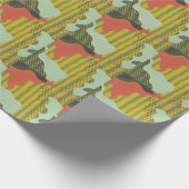 Papier Cadeau Fond Créatif de Vagues Géométriques Abstraites (Coin)