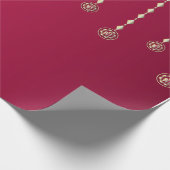 Papier Cadeau Fond de Diwali avec Diya Suspendu de Luxe (Coin)