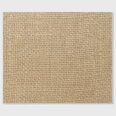 Papier Cadeau Fond de motif en toile de jute rustique (Plat)