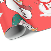 Papier Cadeau Fond d'écran de Noël festif (Coin rond)
