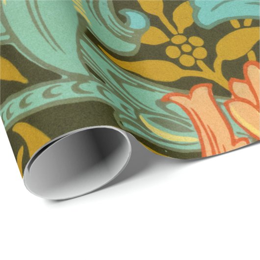 Papier Cadeau Fond d'écran, Single Stem de William Morris (Coin rond)