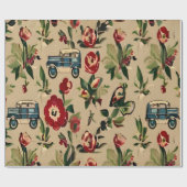 Papier Cadeau Fond d'écran Vintage Retro 1940 (Plat)