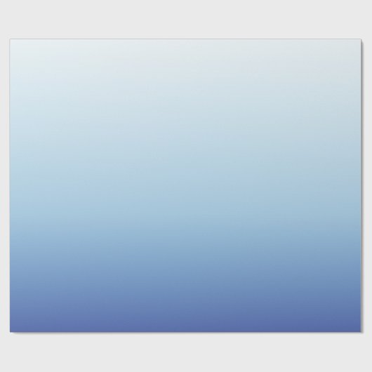 Papier Cadeau Fond dégradé bleu minimal (Plat)