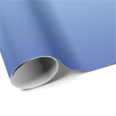Papier Cadeau Fond dégradé bleu minimal (Coin rond)