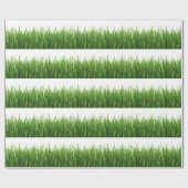 Papier Cadeau Fond d'herbe verte (Plat)