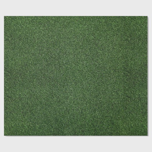 Papier Cadeau Fond d'herbe verte (Plat)