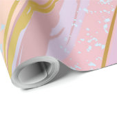 Papier Cadeau Fond rose texturé (Coin rond)
