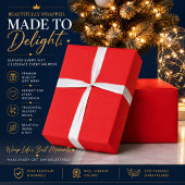Papier Cadeau Fond uni rouge solide