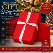 Papier Cadeau Fond uni rouge solide