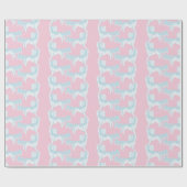 Papier Cadeau Foo Dog Waltz in Pink and Aqua (Plat)