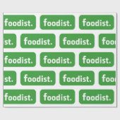 Papier Cadeau Foodiste. (Plat)