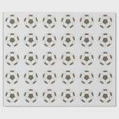 Papier Cadeau Football Ball Pop Art (Plat)