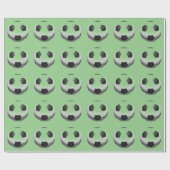 Papier Cadeau Football Ball Pop Art (Plat)