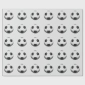 Papier Cadeau Football Ball Pop Art (Plat)