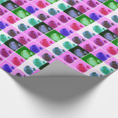 Papier Cadeau Football Ball Pop Art (Coin)