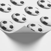 Papier Cadeau Football Ball Pop Art (Coin)