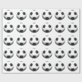 Papier Cadeau Football Ball Pop Art (Plat)