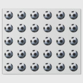 Papier Cadeau Football Ball Pop Art (Plat)