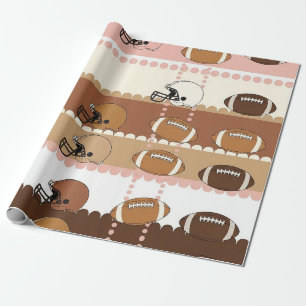 Papier Cadeau Football Coquette à motif léopard (5)