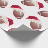 Papier Cadeau Football de Noël Funny Père Noël Holiday Wrapper P (Coin)