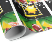 PAPIER CADEAU FOOTBALL DU DIMANCHE SOIR (Coin rond)