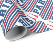 Papier Cadeau Football Paris (Coin rond)