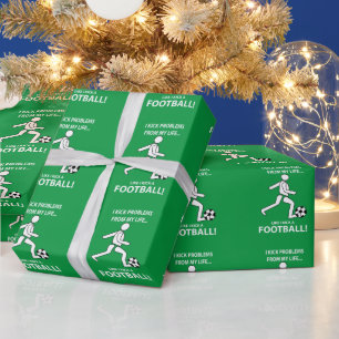 Papier Cadeau Football Soccer Sports Joueur Football Soccer