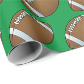 Papier Cadeau Football sur mesure (Coin rond)