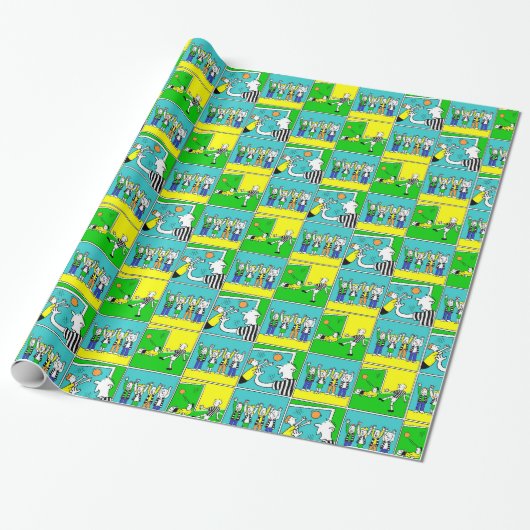 Papier Cadeau Footballeurs & Fans (Déroulé)