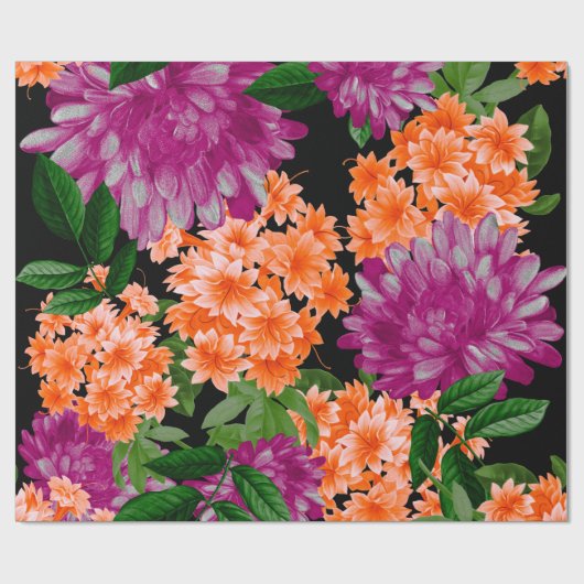 Papier Cadeau Foral (Plat)