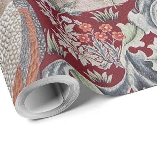 Papier Cadeau Forest Animals, William Morris (Coin rond)