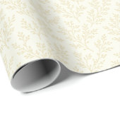 Papier Cadeau Forest Sprigs Blé Doré - Neutre (Coin rond)