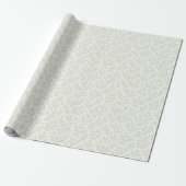 Papier Cadeau Forest Sprigs Soft Olive - Neutre (Déroulé)
