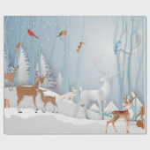 Papier Cadeau Forest Winter Wonderland (Plat)