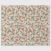 Papier Cadeau Forêt Abstraite (Plat)